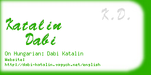 katalin dabi business card